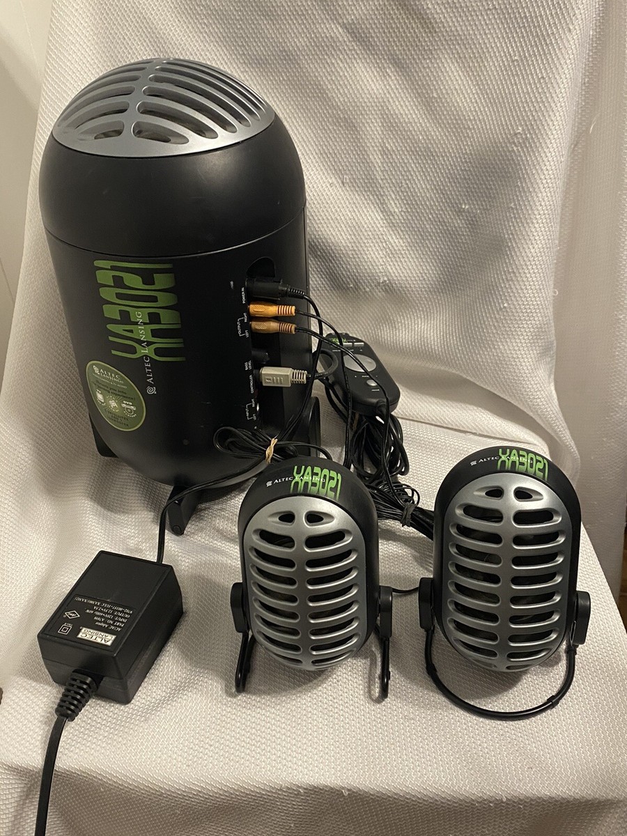 Altec Lansing XA3021 theater sound system remote satellite speakers Complete