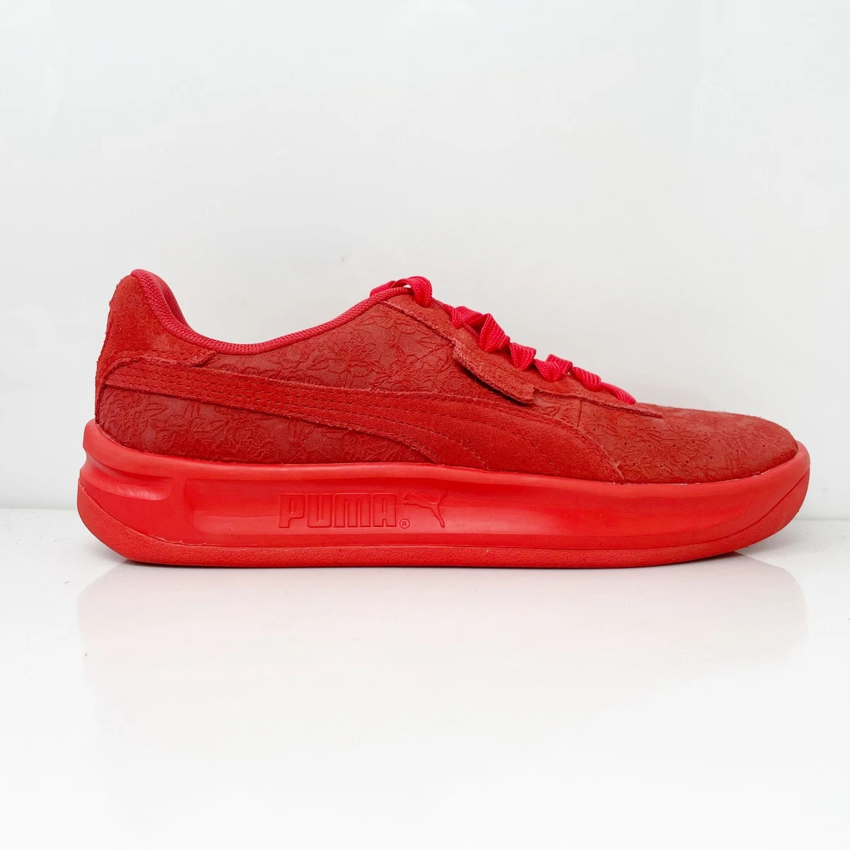 Puma Womens California 370246 01 Red Casual Shoes Sneakers Size 8.5