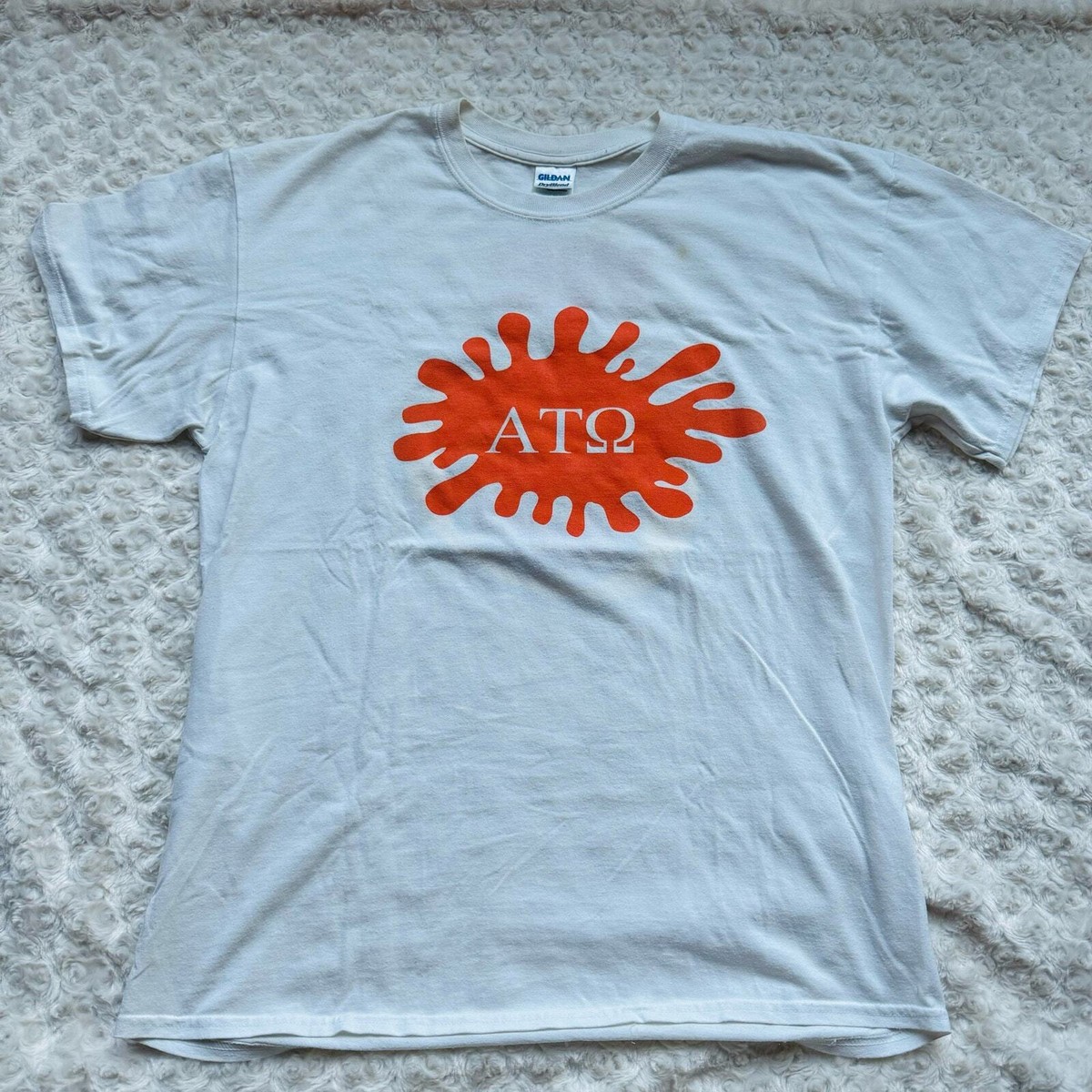 ATO Fraternity Greek Life WE ALL THAT Cotton White Orange Tee 