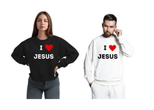I    Jesus Pullover sweatshirt, mens, womens, unisex, BRAND NEW