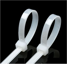 Extra Long Zip Ties 36 Inch White Large Cable Ties Heavy Duty Outdoor Use 250 Lb