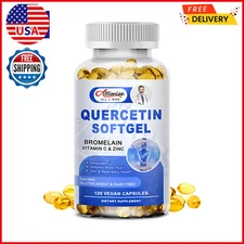 Quercetin with Bromelain & Zinc 1315mg Immune Support Supplement 120 Capsule