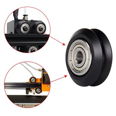 15pcs POM Pulley Wheel V Slot Bearing Roller For Ender 3 5 CR10 3D Printer Parts