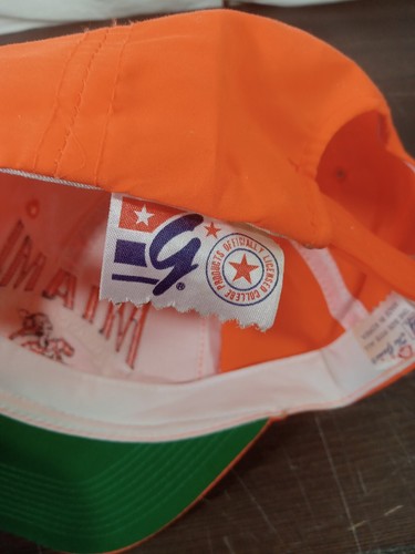 Vintage Rare Miami Hurricanes The Game SnapBack Hat Orange - Picture 8 of 10
