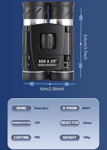 600X25 HD potente binocolo lungo raggio telescopio zoom alto ingrandimento 2024 - Foto 6 di 18