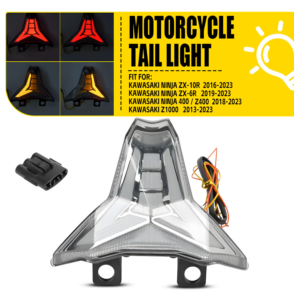 サーベイランス　ti  Lightning For 2019-2024 2025 ZX6R ZX10R ZX4R Ninj400 Integrated LED