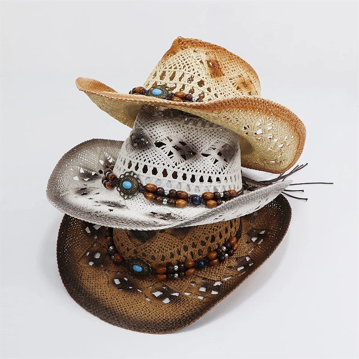 Straw cowboy hat styles discount