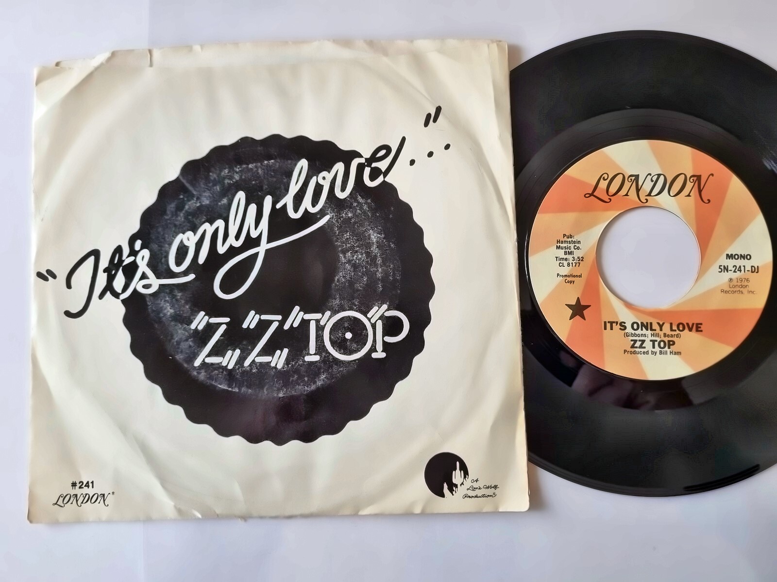 ZZ Top - It's only love 7'' Vinyl US PROMO