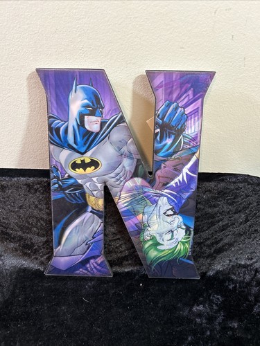 SUPERHERO! Letter N Marvel Avengers 3D Wall Decor BATMAN & 10" Tall x 8" Wide