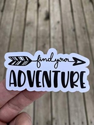 Find your Adventure Sticker Water Bottle Phone Sticker Laptop Sticker ...