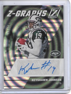 2022 Panini Zenith KEYSHAWN JOHNSON Z-GRAPHS AUTO #3/15 NEW YORK JETS!