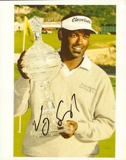 Vijay Singh Signed 10x8 Photo Golf Open PGA Championship Autograph Signature COA