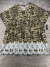 Forever Woman Dress Size 2X Leopard Stretch Nwt