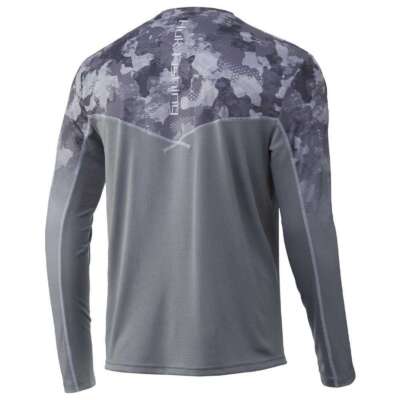 HUK Maglietta da Uomo KC Scott Tee Comoda Performance Fishing a