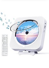 Bluetooth Portable Home CD Music Player with Remote Control, Timer, Built-in Spe