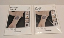 Sunnyscopa Printable Temporary Tattoo Paper for Laser Clear, 8.5 x 11, 20 sheets