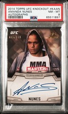 2014 Topps UFC Knockout Amanda Nunes Autographs First Auto /149 PSA 8 RARE