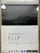 Rocket Book Flip Smart Reusable Notebook Blac...