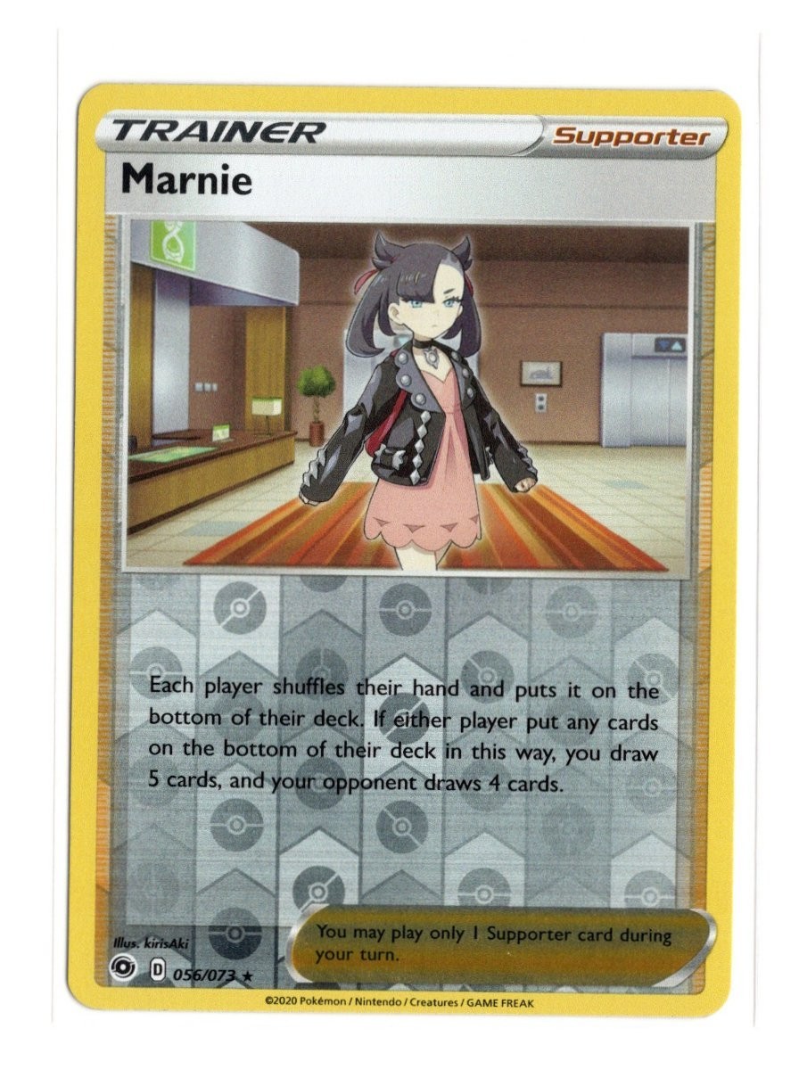 Pokemon Marnie 56/73 Reverse Holo Champions Path 2020 NM English