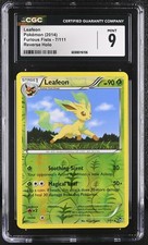 CGC 9 MINT Leafeon 2014 Furious Fists 7/111 Reverse Holo Pokemon Card on eBay