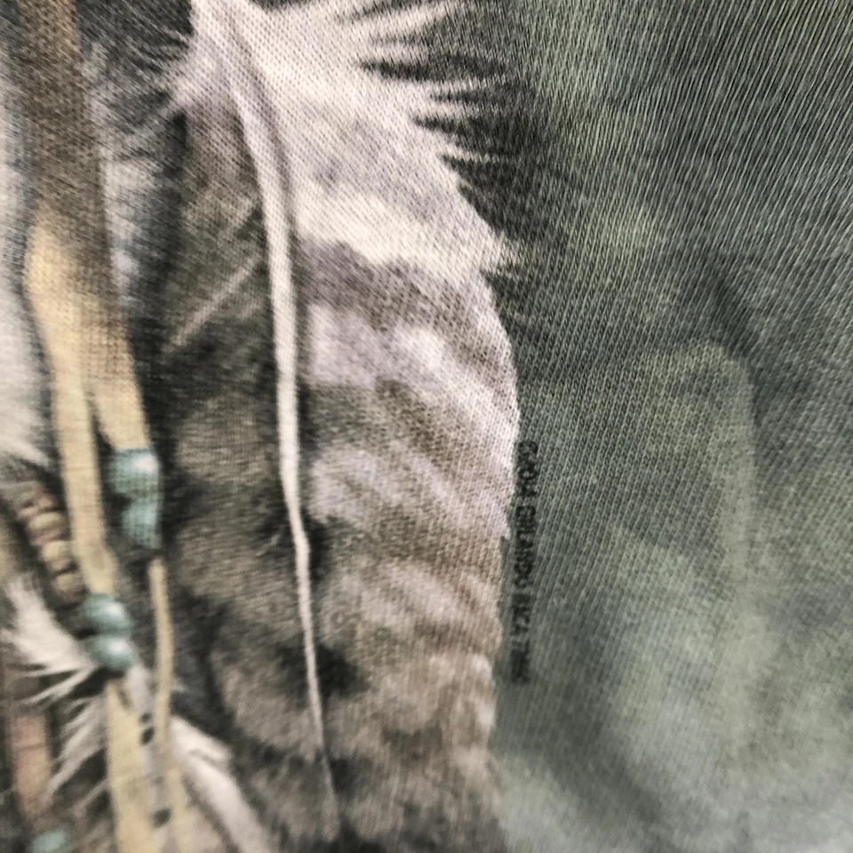 Sudadera con Capucha The Mountain Wolf 2XL Tie Dye Plumas Nativas Espíritu Animal Pullover Foto 4 de 4