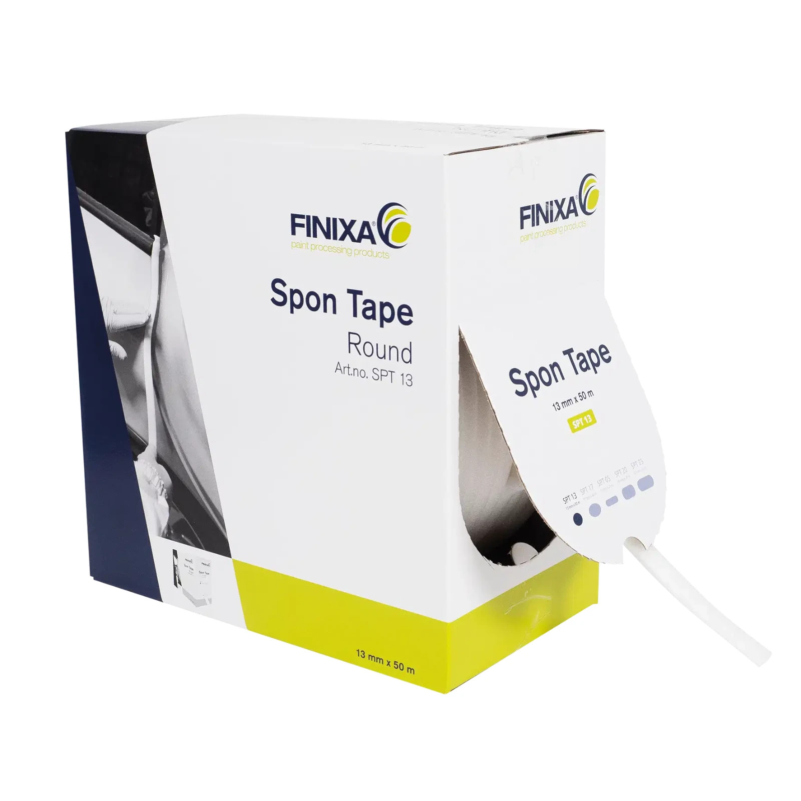 Ruban masquage carrosserie FINIXA SPT 13 mousse adhésive joints portières 13mm