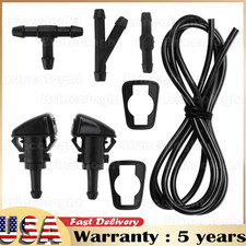 Universal Car Windshield Wiper Washer Squirter Nozzle Spray Jet Set Fluid Hose2m Universal Car Windshield Wiper Washer Squirter Nozzle Spray Jet Set Fluid Hose2m