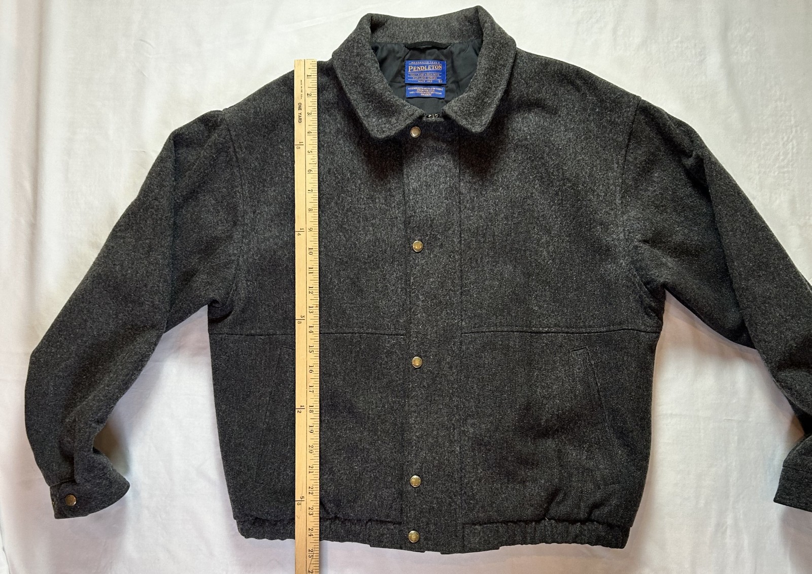 PENDLETON Gray Wool Zip Up Thinsulate Insulated B… - image 7