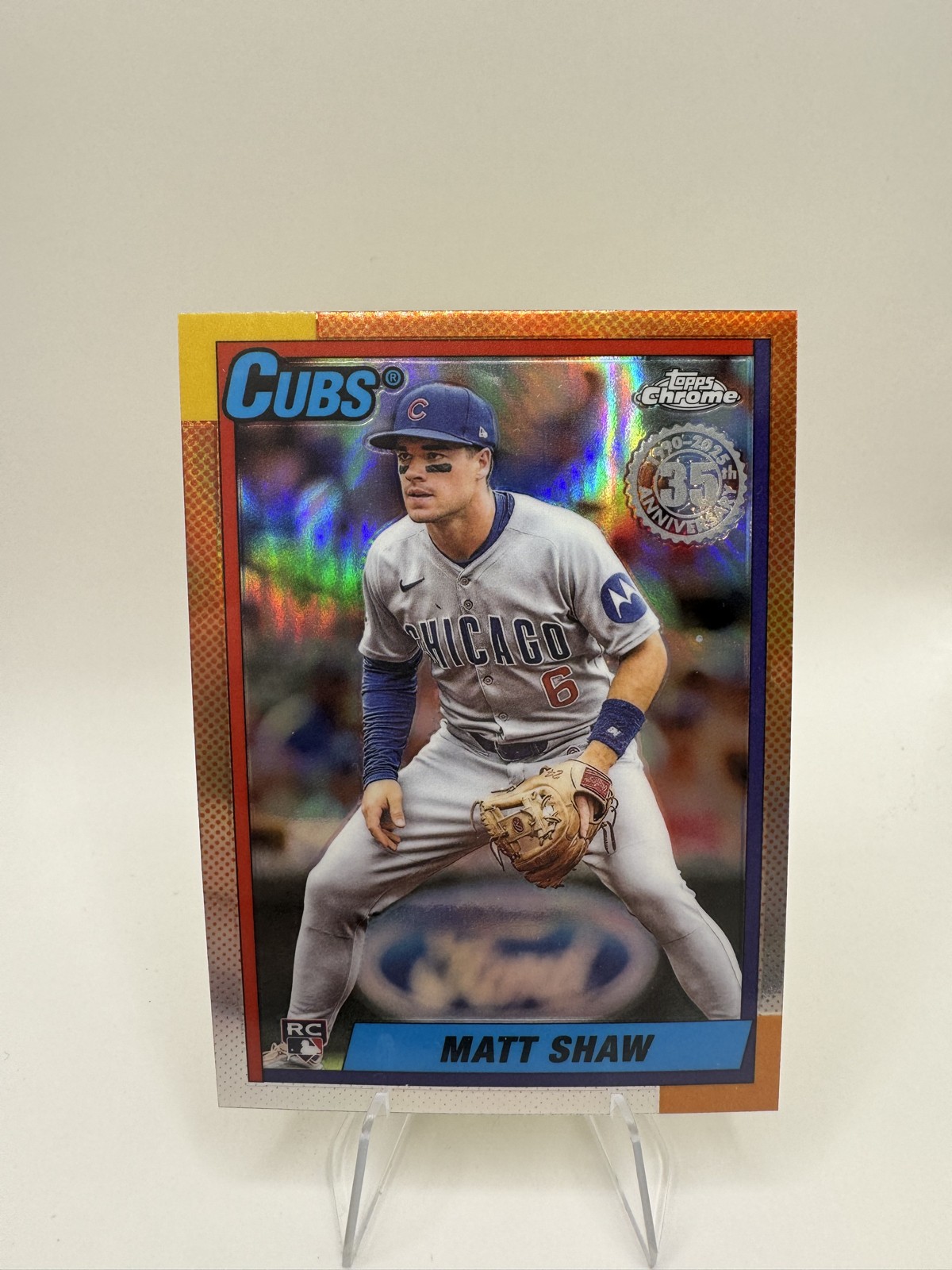 2025 Topps Chrome Update Series - 1990 Topps Baseball Matt Shaw #90CU-20 (RC)