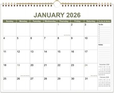 2026 Calendar - 2026 Wall Calendar from January 2026 to December 2026, 2026 W...