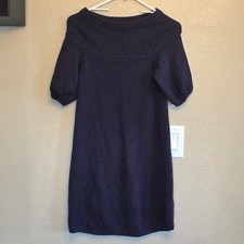 BCBGMAXAZRIA 100% Wool Navy Sweater Dress XS