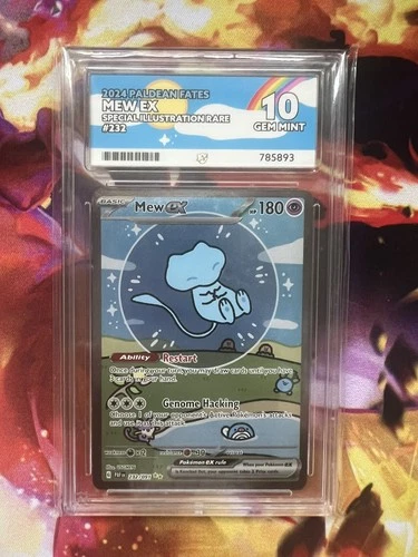 ACE 10 Mew EX 232/091 Paldean Fates SIR Gem Mint Pokémon TCG