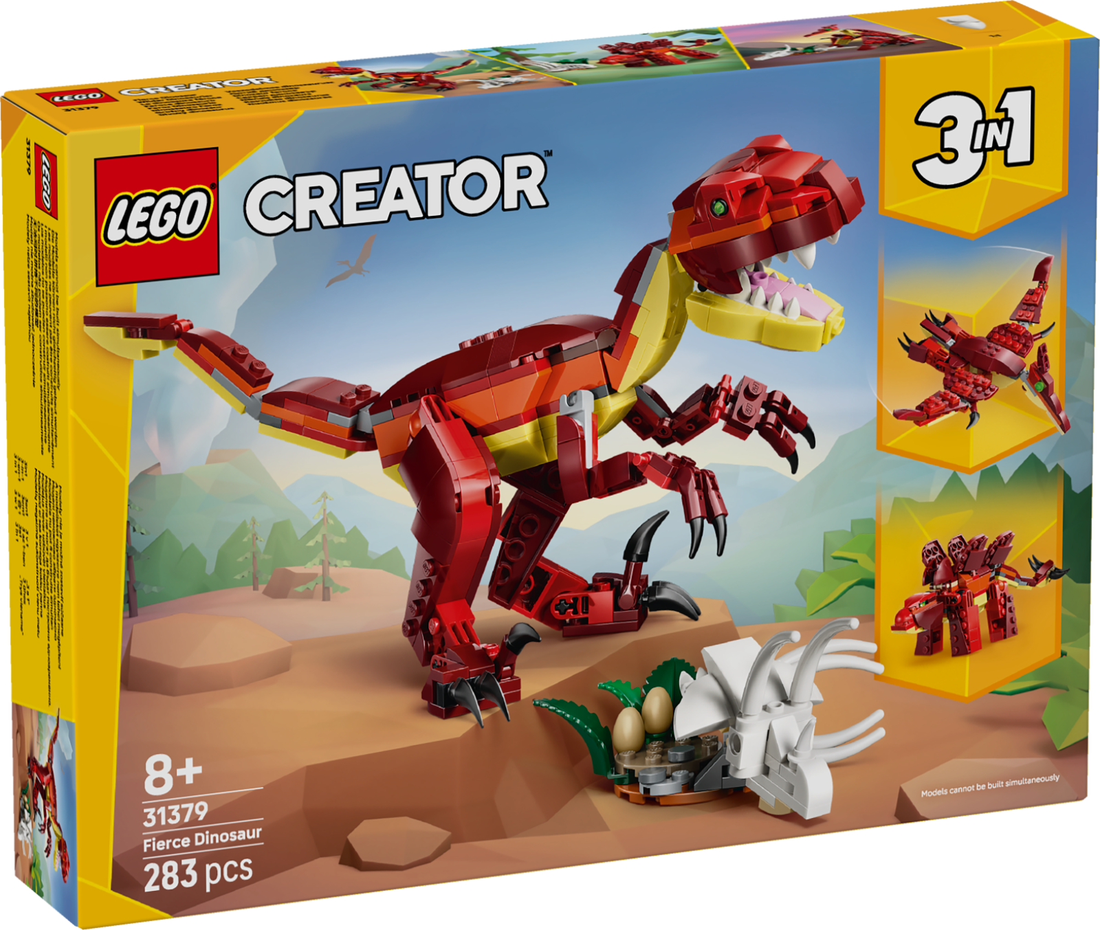 LEGO® Creator 31379 3-in-1 Wilder Dinosaurier, Stegosaurus, Velociraptor - Bild 9
