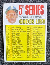 1967 Topps - Checklist with Roberto Clemente #361, excellent, unmarked