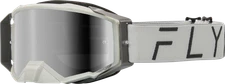 FLY RACING 37-51910 ZONE PRO GOGGLE GREY W/ GREY MIRROR/SMOKE LENS
