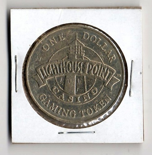 1990s LIGHTHOUSE POINT CASINO GREENVILLE MS $1 SLOT COIN CG048836