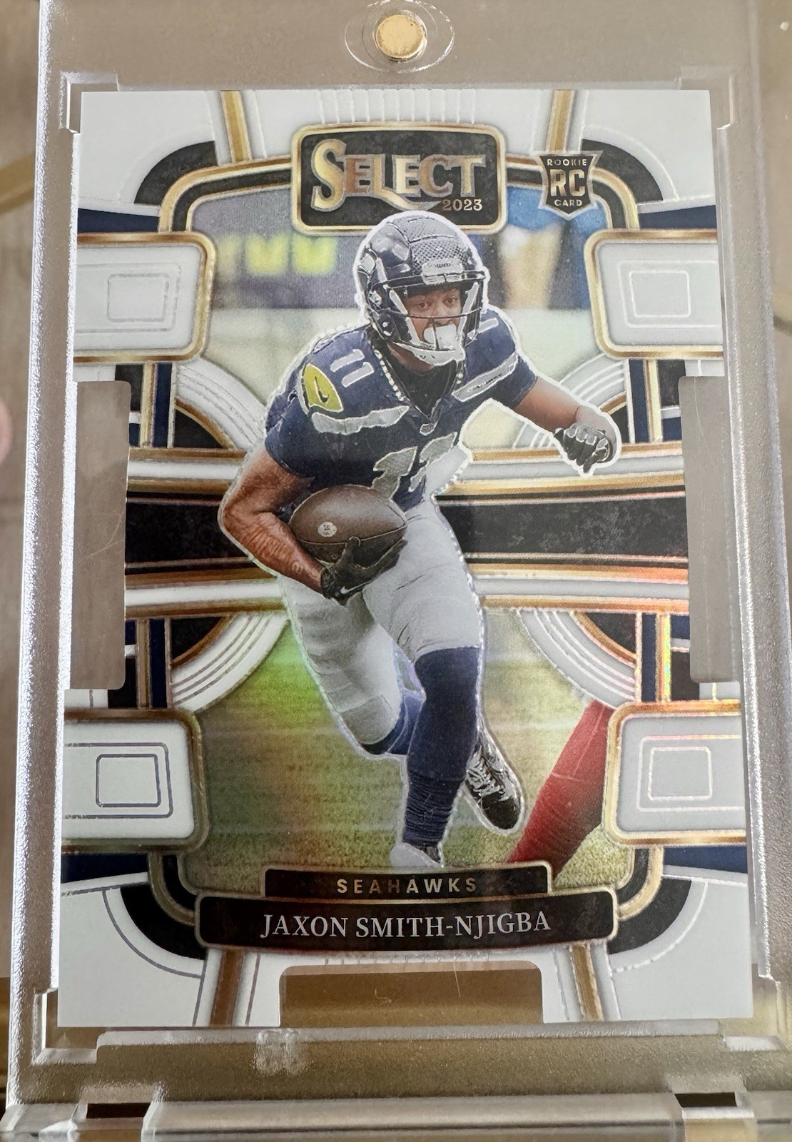 2023 Select Concourse Jaxon Smith-Njigba White Prizm Die Cut Prizm RC /199