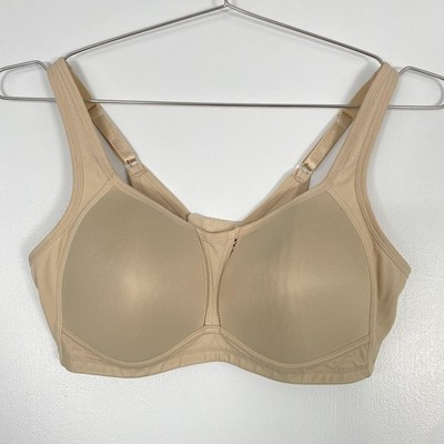 Wacoal Sport Bra Womens 36C Beige Full Coverage Lightly Lined Mesh 856114 Active