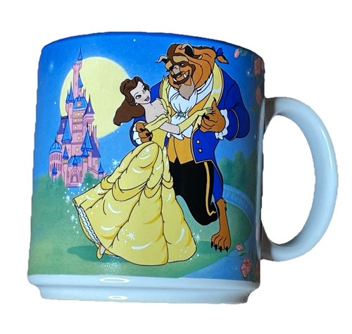 Vintage Walt Disney Classic Beauty and the Beast Coffee Mug Japan - Picture 1 of 4