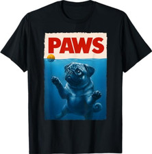 Retro Pug Dog Mom Dog Dad Funny Pug T-Shirt