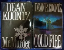 Lot fo 2 by DEAN KOONTZ Cold Fire & Mr. Murder - Both HC DJ 1st Edition