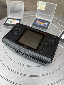 NeoGeo Pocket Color Console + 4 Games &ndash; Sonic Pocket Adventure, Pac-Man &ndash; Tested
