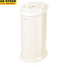 Stainless Steel Diaper Pail Odor Locking No Special Bag Required Ivory New