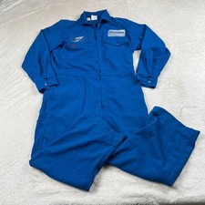 Workrite Coveralls Jumpsuit Fire Resistant Size 46R Large Blue ARC1 Nomex ATPV