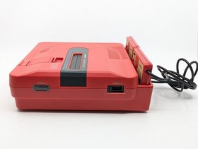 Sharp Twin Famicom AN-500R Red/Black | New Belt | Fully Tested 5 Games