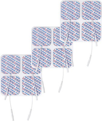 Set of 3 Packs of 4 Top Electrodes 50 x 50mm