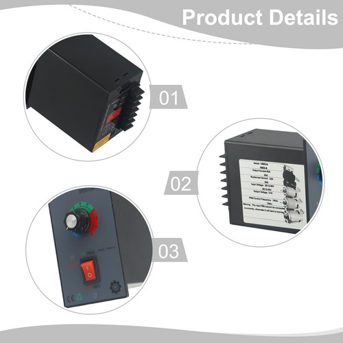 DC Motor Speed Controller 10A40A Adjustable Speed for 775 795 DC Gear Motor - Picture 6 of 27
