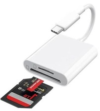USB C SD Card Reader for iPhone 17/16/15 Series, USB-C to white-Card Reader 01