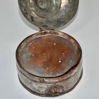 Antique Vtg Brass Islamic Middle Eastern Tinned Copper Pan Daan Spice Nut Box — photo 3