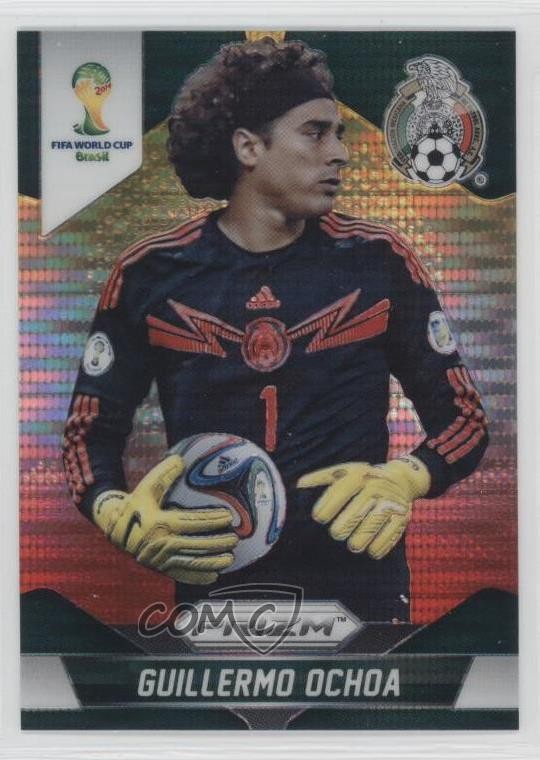 2014 Panini Prizm World Cup Yellow & Red Pulsar Prizm Guillermo Ochoa #143 01ee